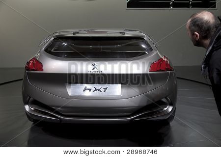 Brüksel, oto Motor Expo Peugeot Hx1 konsept otomobili