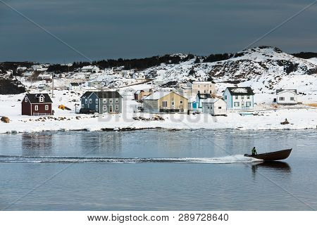 Winter In Durrell Harbour Of Twillingate Nl Canada