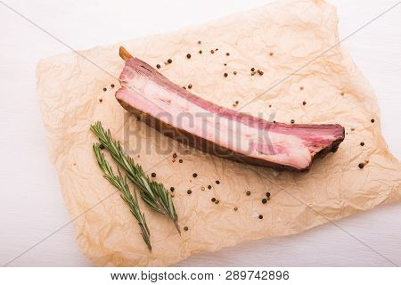 Food, Cuisine And Horsemeat Concept - Close Up Of Delicious Horse Meat