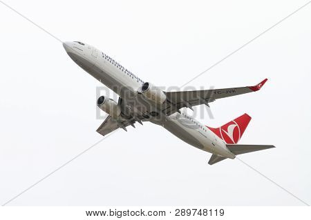 Airplane Takeoff From Airport