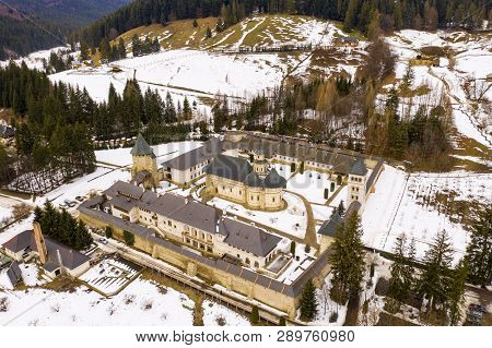 One Of The Most Important Romanian Monastery, Putna. (unesco Heritage). The Monastery Was Built And 