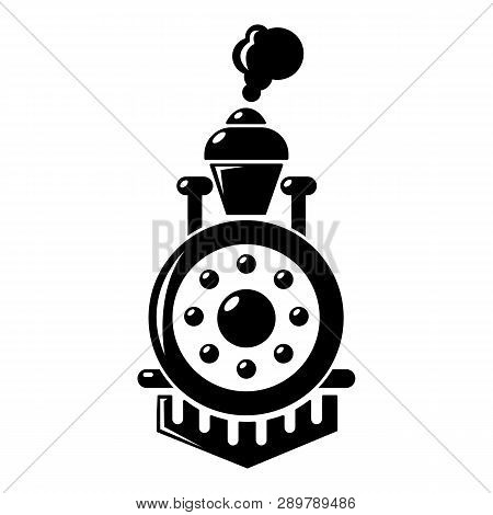 Locomotive Icon . Simple Illustration Of Locomotive Icon For Web Design Isolated On White Background