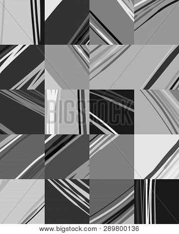 Vector Seamless Surface Geometric Pattern Design With Minimal Duotone Modern Lines