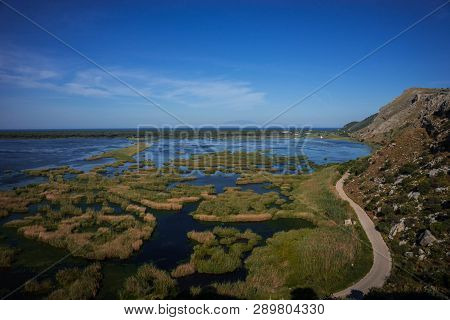 Marshes In Kalogria On Peloponnese In Greece