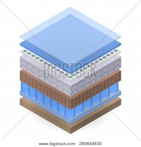 Breathable Sofa Layer Icon. Isometric Of Breathable Sofa Layer Icon For Web Design Isolated On White