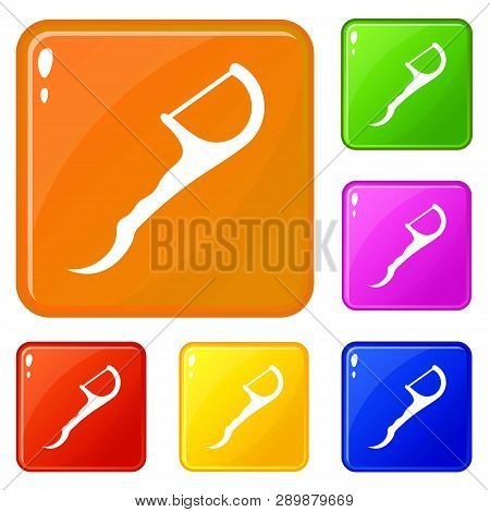 Tooth Tool Professional Icons Set Collection Vector 6 Color Isolated On White Background
