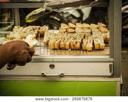 Bandos Traditional Food From Indonesia Made From Flour On Serve