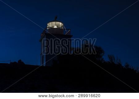 Cape Borda Lighthouse At Sunset. Kangaroo Island, South Australia (sa), Australia