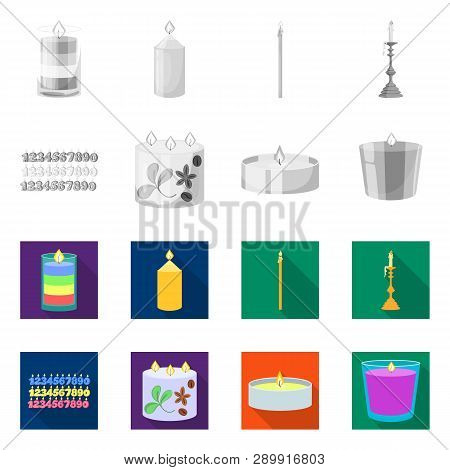 Vector Design Of Relaxation And Flame Icon. Set Of Relaxation And Wax Stock Vector Illustration.