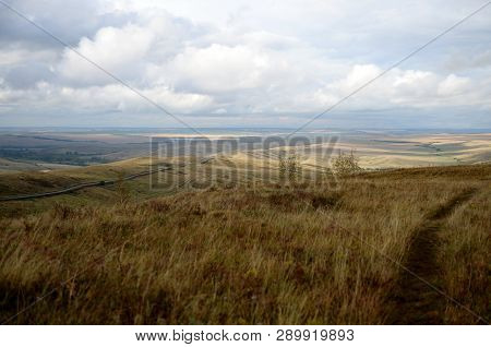 Autumn Foothills Of Altai. Western Siberia. Russia