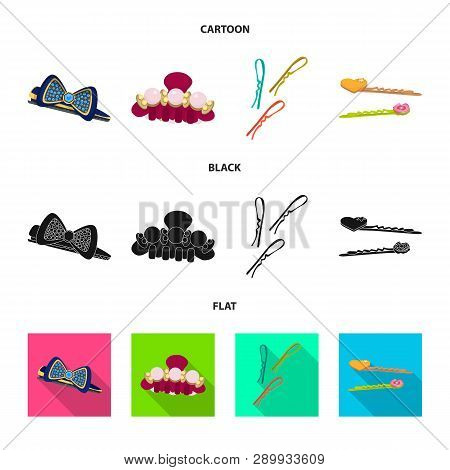 Vector Design Of Beauty And Fashion Logo. Set Of Beauty And Female Stock Vector Illustration.