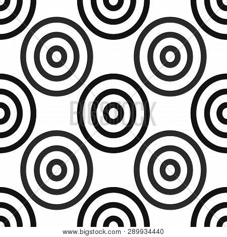 Seamless African Adinkra Pattern - Black And White Digital Art Ritual Symbols And Screen Printing Na