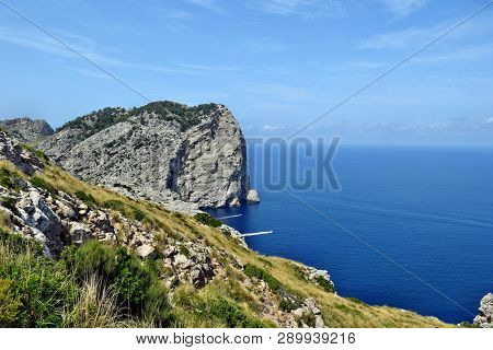 Beautiful Sea Bay And Mountains, Cala Figuera On Cap Formentor, Mallorca