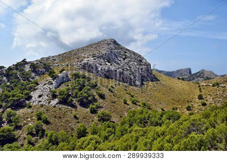 View Of The Hills And Mountains On The Way To The Formentor Lighthouse