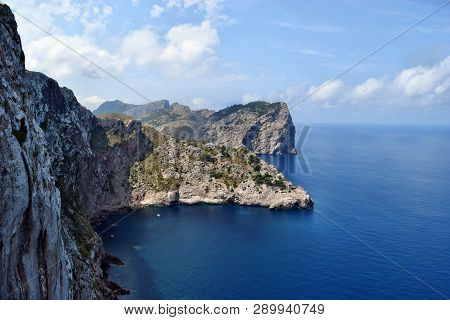 Beautiful Sea Bay And Mountains On Cap Formentor