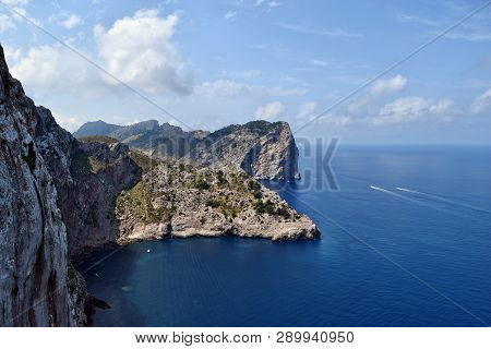 Beautiful Sea Bay And Mountains On Cap Formentor