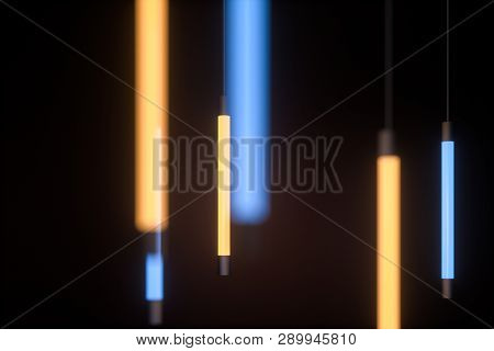 Abstract Glowing Lines, 3D Rendering