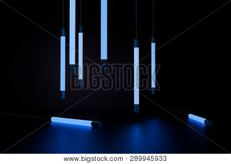 Abstract Glowing Lines, 3D Rendering