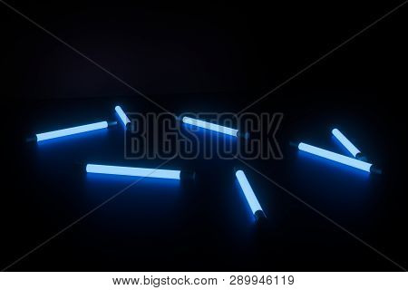 Abstract Glowing Lines, 3D Rendering