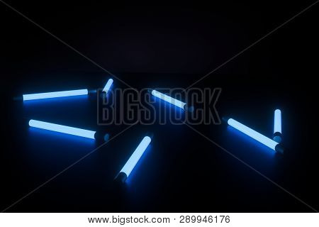 Abstract Glowing Lines, 3D Rendering