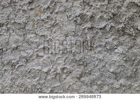Wall Of Gray Plaster Background Texture Ornament