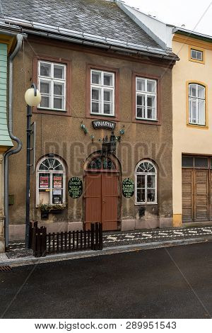 Vrchlabi, Czech Republic - October 25, 2018: The Streets Of The Provincial Town. The Town Located In