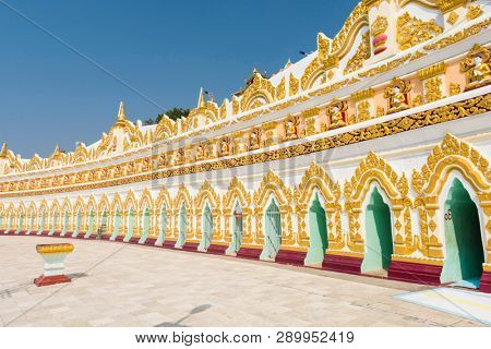 U Min Thonze Sel Pagoda located on Sagaing Hill. Mandalay Region, Myanmar