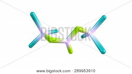 Triphosgene Molecular Structure Isolated On White