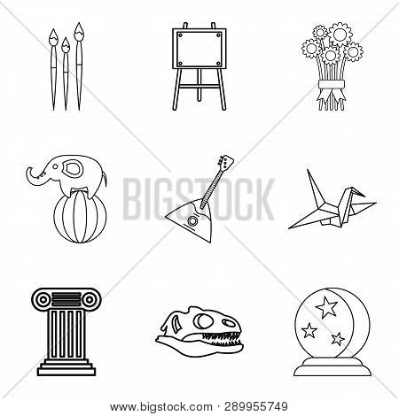 Unforgettable Performance Icons Set. Outline Set Of 9 Unforgettable Performance Icons For Web Isolat