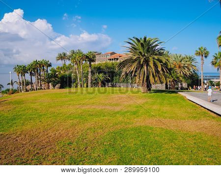 El Duque Beach At Costa Adeje. Tenerife, Canary Islands, Spain