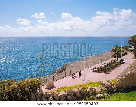 El Duque Beach At Costa Adeje. Tenerife, Canary Islands, Spain