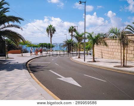 El Duque Beach At Costa Adeje. Tenerife, Canary Islands, Spain