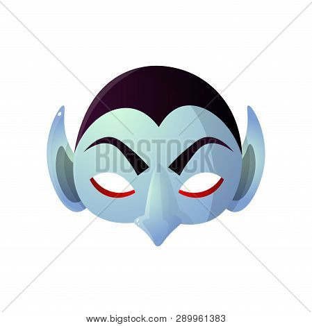 Carnival Halloween, Masquerade Earl Dracula Isolated On White Background