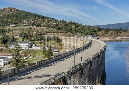 Bridge And Dam Of Navacerrada. Spain Madrid Guadarrama.
