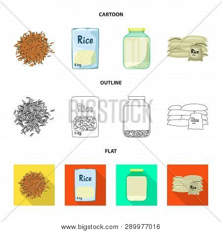Vector Design Of Crop And Ecological Logo. Collection Of Crop And Cooking Stock Vector Illustration.