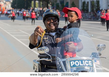 Indianapolis, Indiana, USA,  - September 23, 2017 The Circle City Classic Parade is an annual event prior to the Circle City Classic football game featuring two black universities (HBCUs) that play in Indianapolis, Indiana, since 1983.