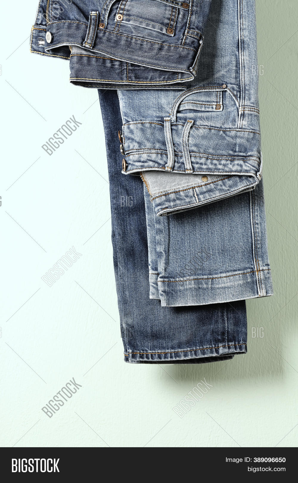Two Pairs Blue Jeans Image & Photo (Free Trial) | Bigstock