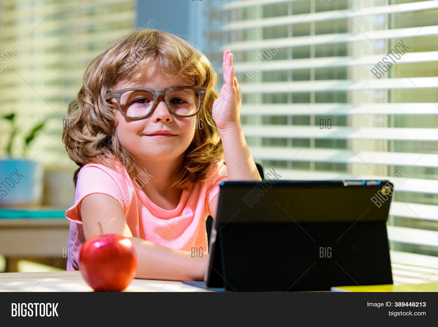 Student Facetime Schoolkid Making Image & Photo (Free Trial) | Bigstock