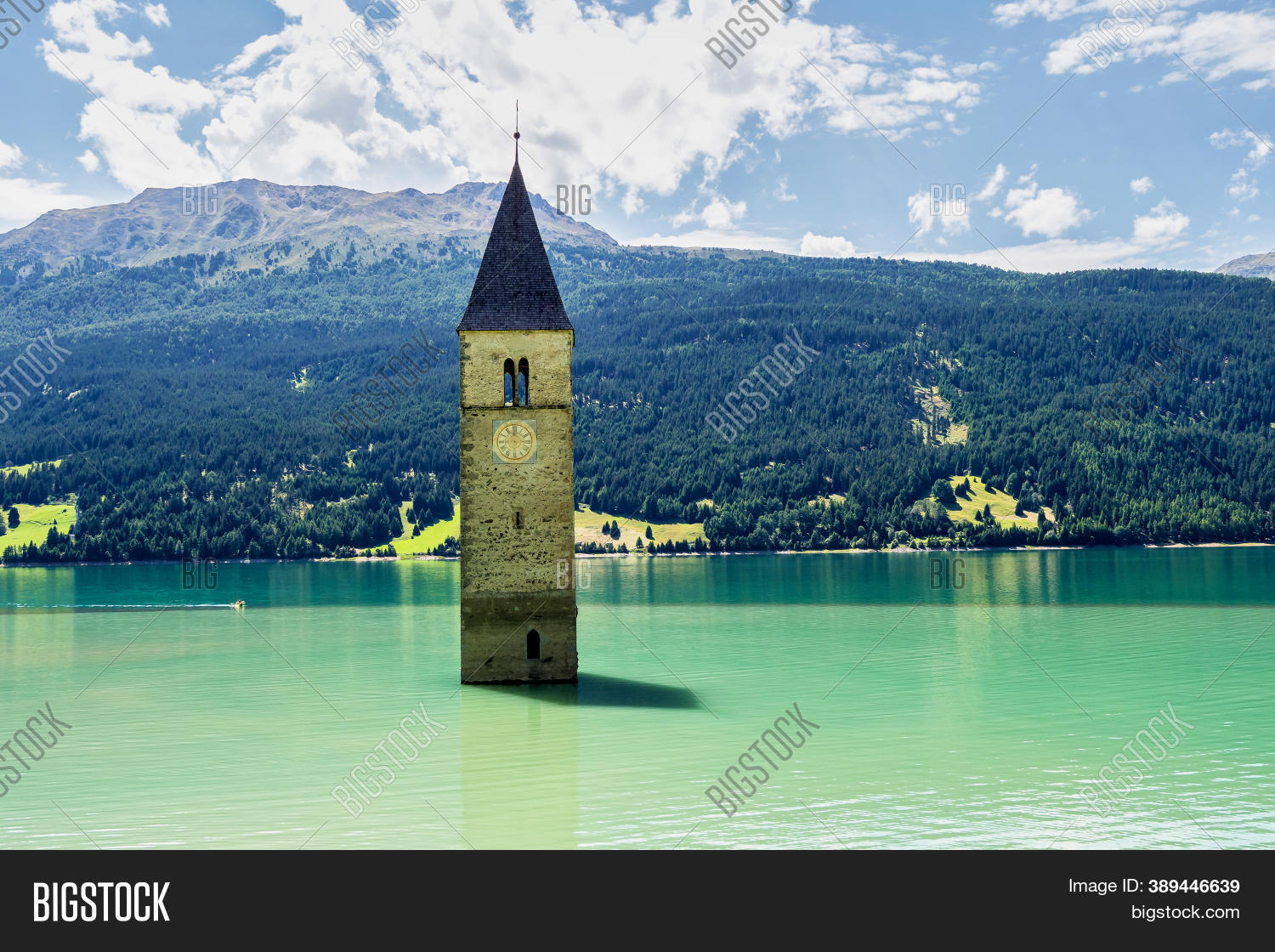 Famous Bell Tower Lake Image & Photo (Free Trial) Bigstock