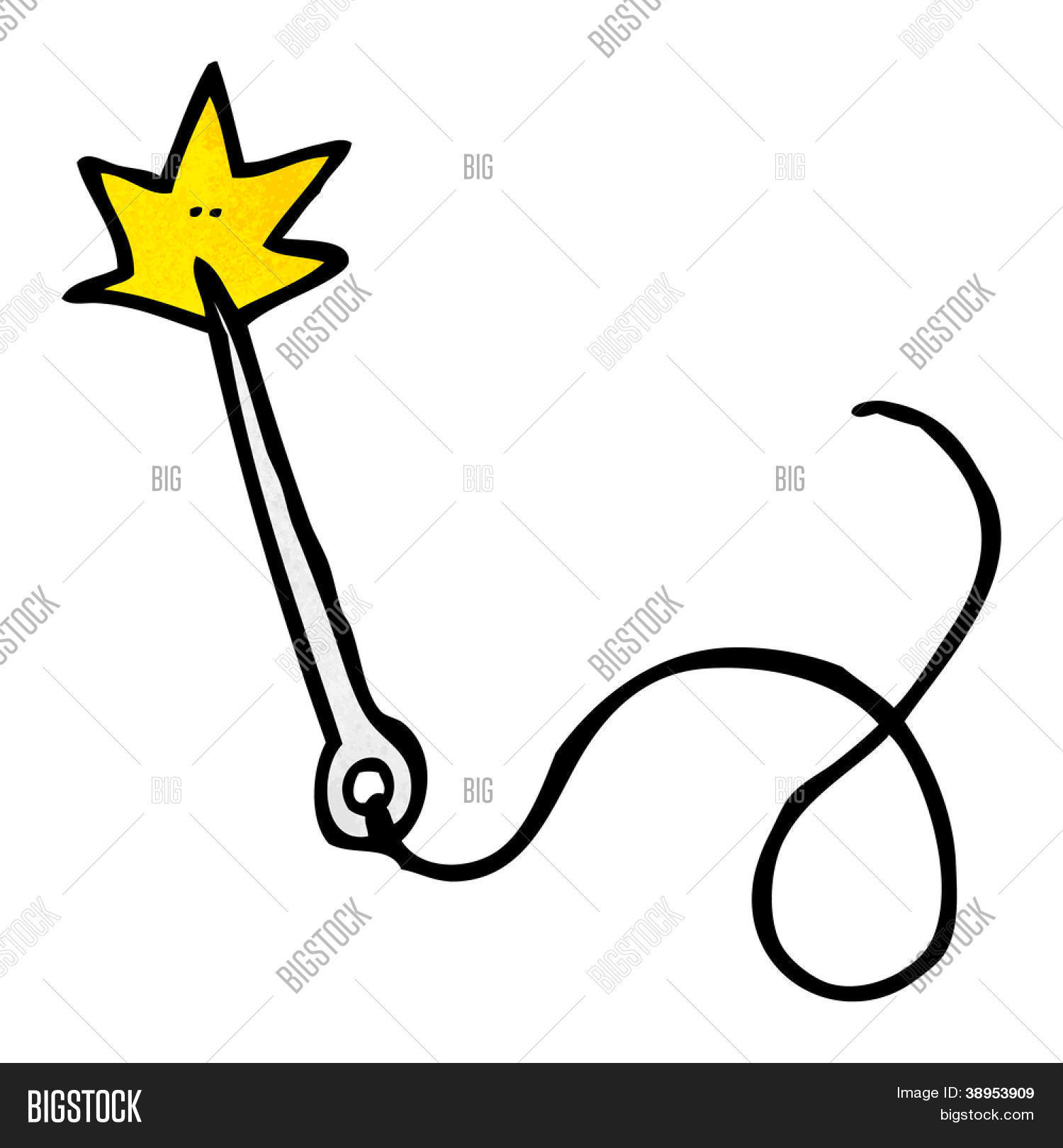 Cartoon Needle Thread Vector & Photo (Free Trial) Bigstock
