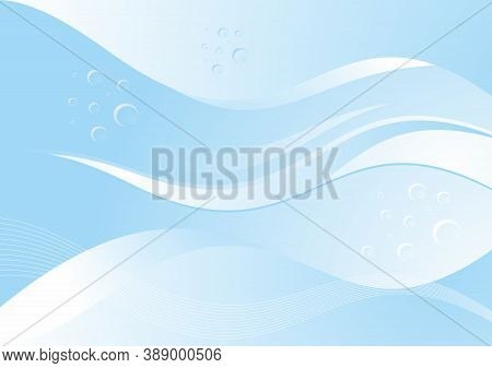 Abstract Vector Blue Gradient Sea Underwater Background