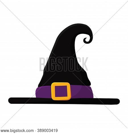 Isolated Witcher Hat Decorative Halloween October Icon- Vector