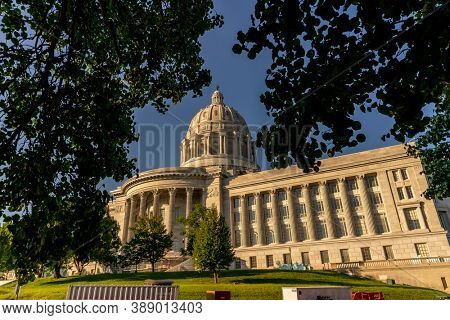 August 26, 2020 - Jefferson City, Missouri, USA: The Missouri State Capitol located in Jefferson City and it is the third capitol in the city after the other two were demolished 