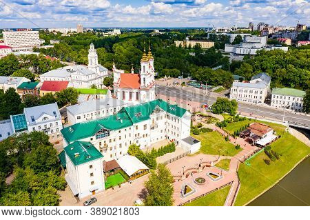 Vitebsk, Belarus - July 20, 2019 - City Landscape In Vitebsk. Central Street