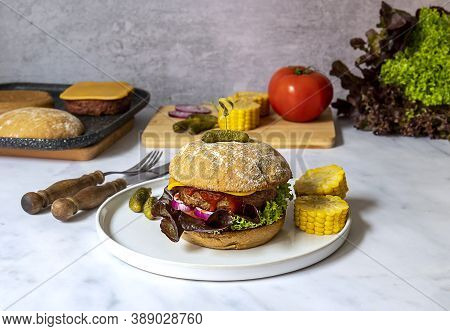 Beyond Burger - The Future Of Protein. Made From Plants, No Soy, No Gluten. Served With Vegan Cheese