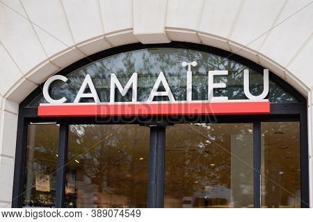 Bordeaux , Aquitaine / France - 10 01 2020 : Camaieu Logo Store Camaïeu Shop Text Sign For Clothing 
