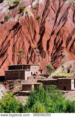 Village in the Atlas mountains, Morocco, Africa