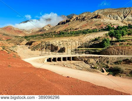 Village in the Atlas mountains, Morocco, Africa