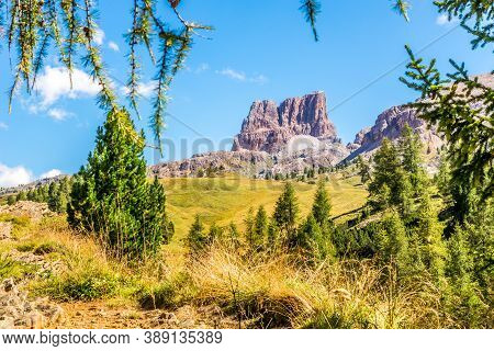 View At The Averau Peak In Dolomites - South Tyrol,italy