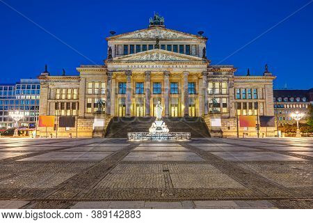 The Konzerthaus Berlin At The Gendarmenmarkt At Night